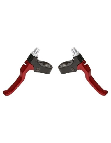 408 Alloy Brake Lever Set Black/Red.